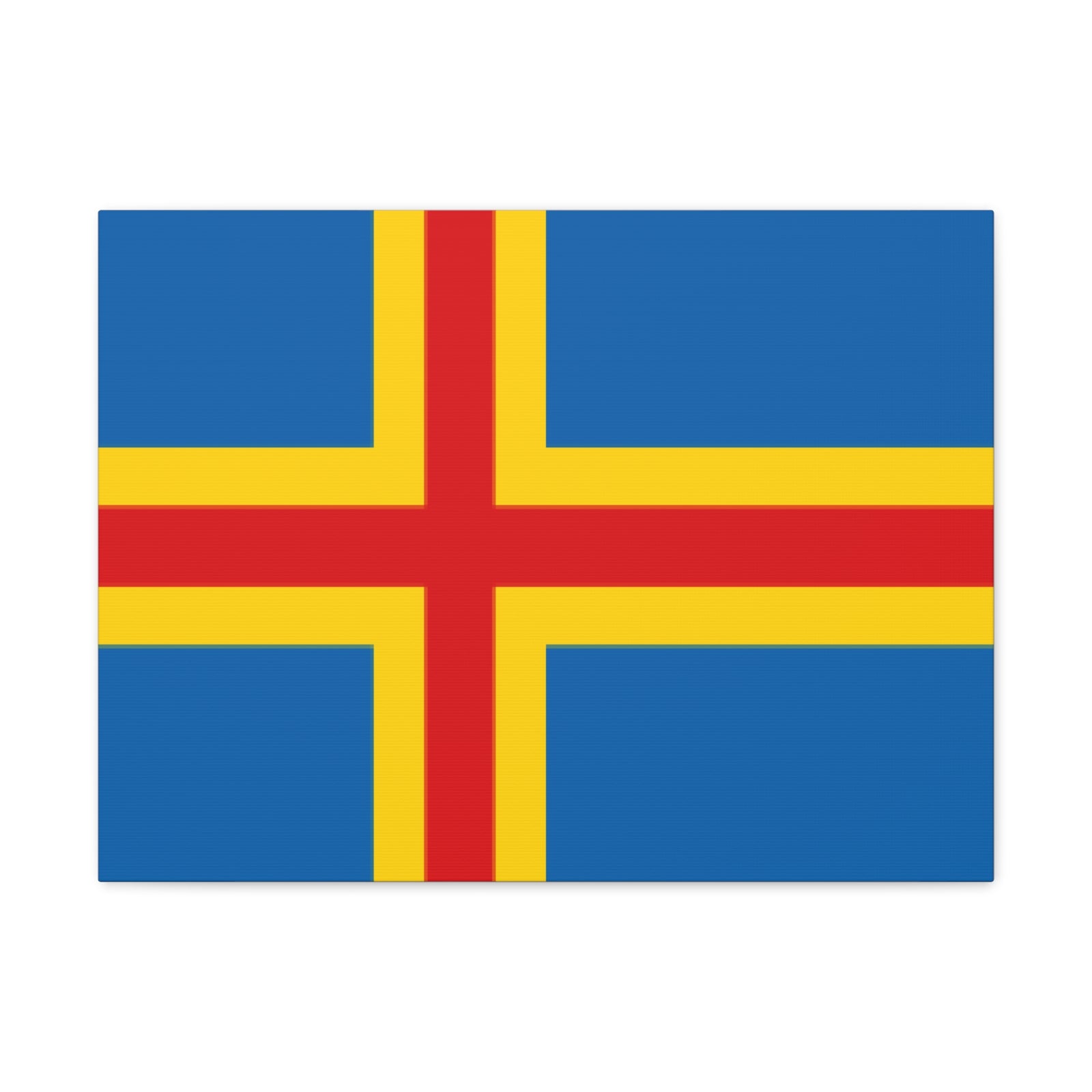 Aland Islands Country Flag Canvas Vibrant Wall Art Unframed Home Decor-Express Your Love Gifts