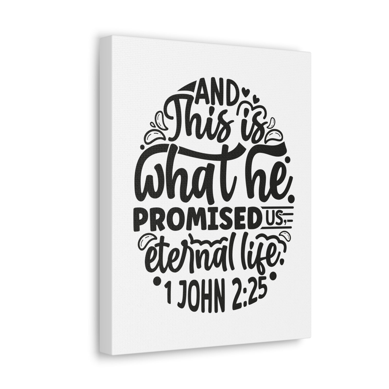 Scripture Walls 1 John 2:25 Eternal Life Bible Verse Canvas Christian Wall Art Ready to Hang Unframed-Express Your Love Gifts