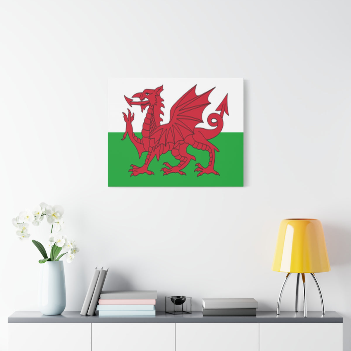 Wales Country Flag Canvas Vibrant Wall Art Unframed Home Decor-Express Your Love Gifts