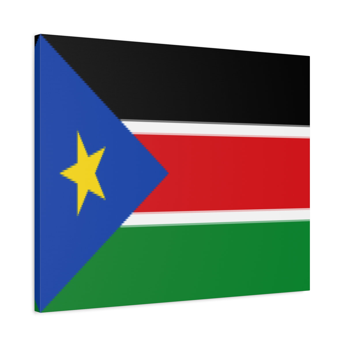 South Sudan Country Flag Canvas Vibrant Wall Art Unframed Home Decor-Express Your Love Gifts