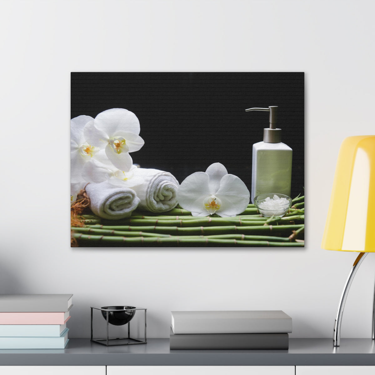 Long Green Leaves Forest Floral Nature Photography Canvas Wall Art for Home Decor Ready-to-Hang-Express Your Love Gifts