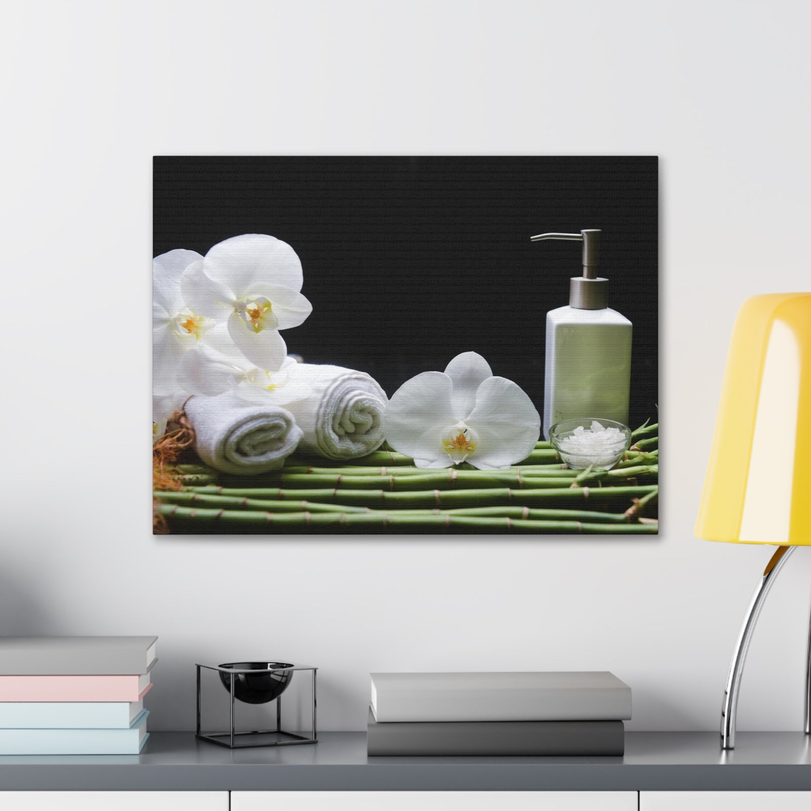 Long Green Leaves Forest Floral Nature Photography Canvas Wall Art for Home Decor Ready-to-Hang-Express Your Love Gifts