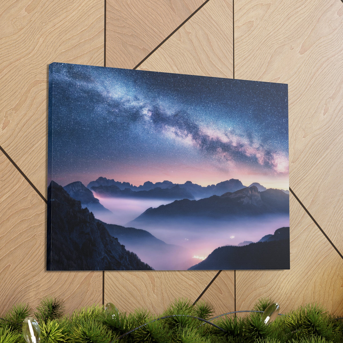 Nature Wilderness Night Sky Photography Canvas Wall Art for Home Decor Ready-to-Hang-Express Your Love Gifts