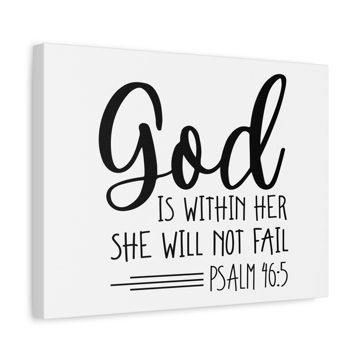 Scripture Walls God Is Within Her Psalm 46:5 Christian Wall Art Bible Verse Print Ready to Hang-Express Your Love Gifts