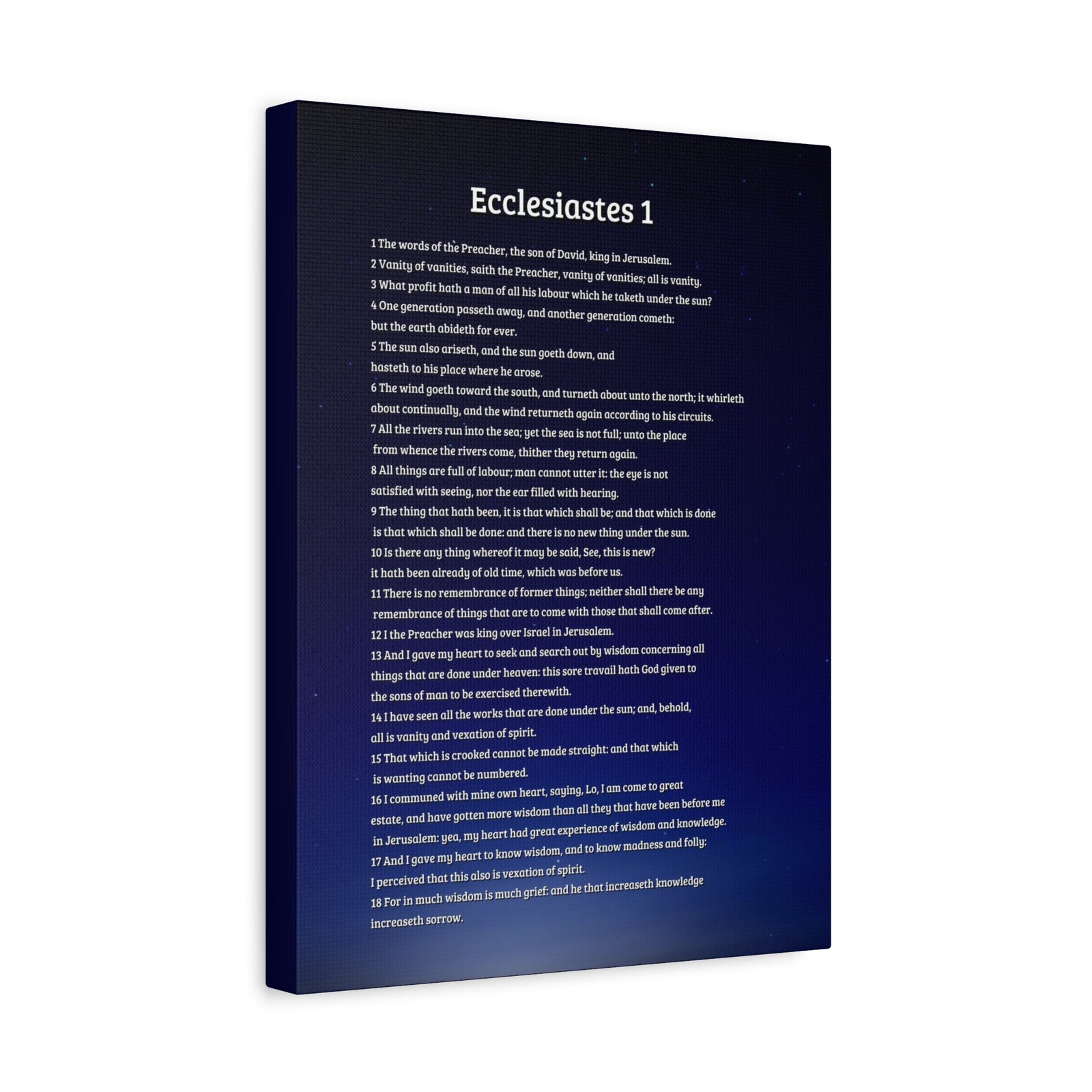 Scripture Walls Sky Ecclesiastes 1 Bible Verse Canvas Christian Wall Art Ready to Hang-Express Your Love Gifts