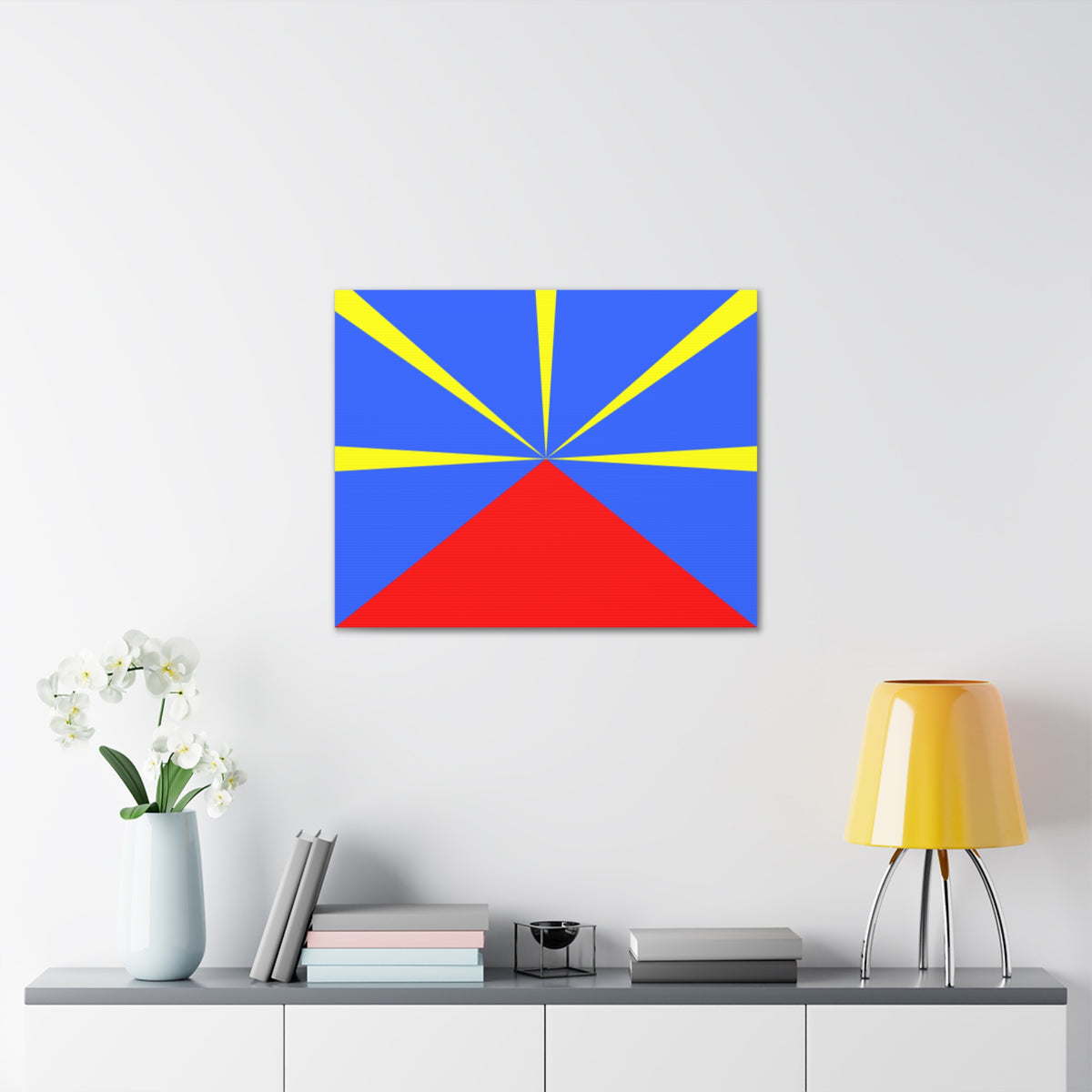 Réunion Country Flag Canvas Vibrant Wall Art Unframed Home Decor-Express Your Love Gifts