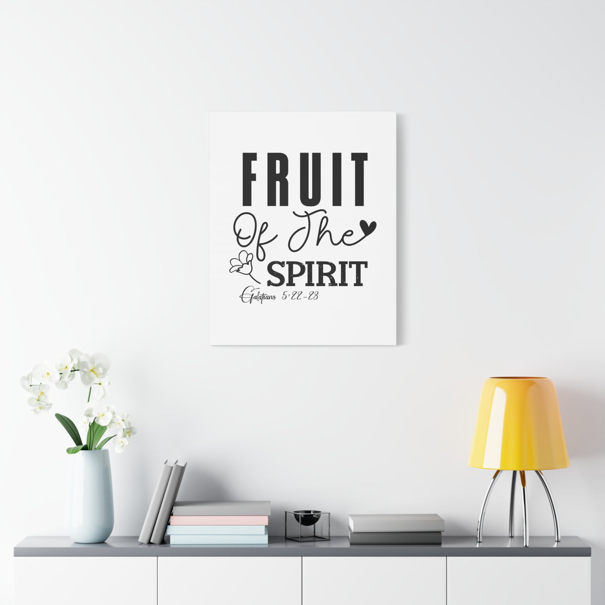 Scripture Walls Galatians 5:22-23 Fruit of the Spirit Bible Verse Canvas Christian Wall Art Ready to Hang Unframed-Express Your Love Gifts