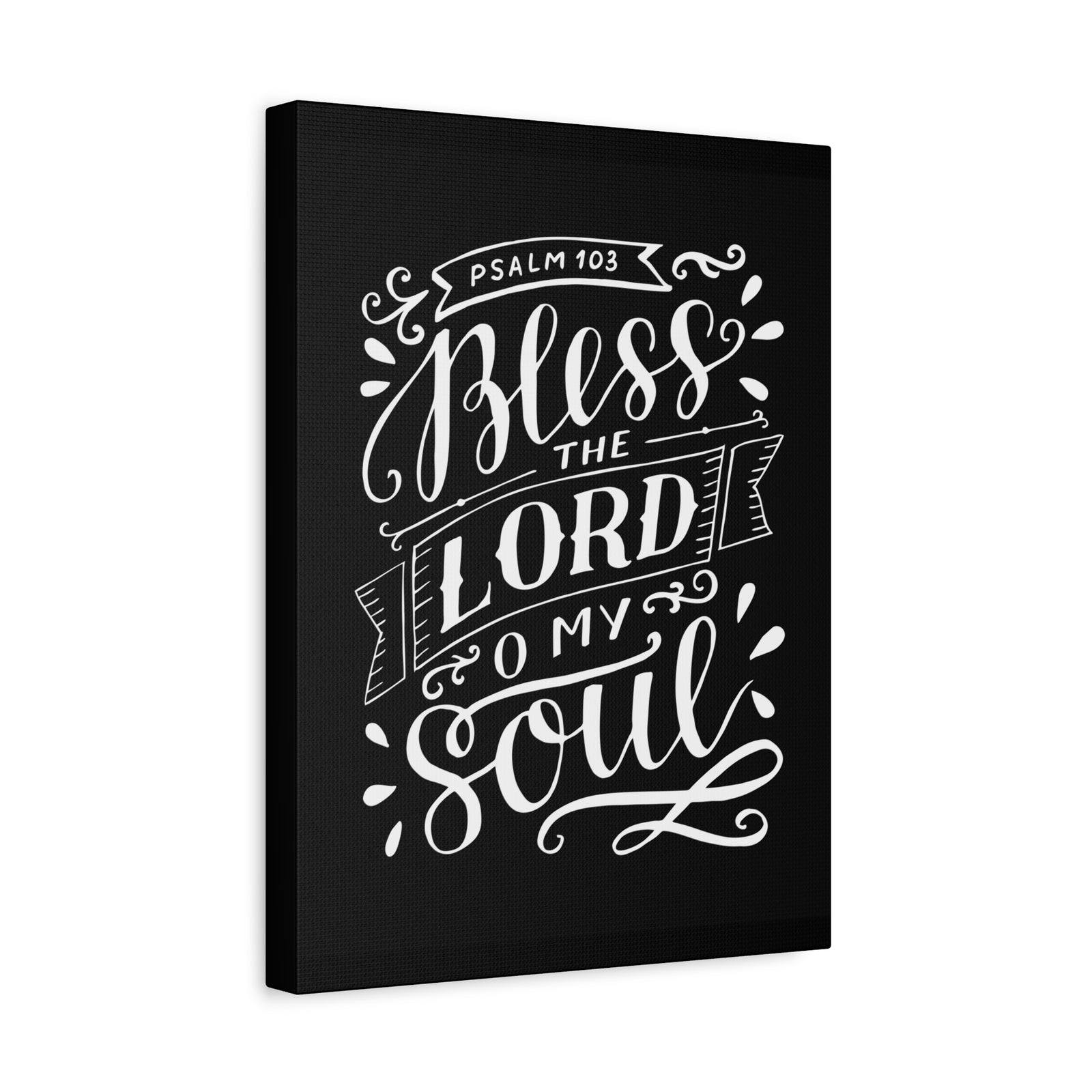 Scripture Canvas Bless The Lord Psalm 103 Christian Wall Art Bible Verse Print Ready To Hang-Express Your Love Gifts