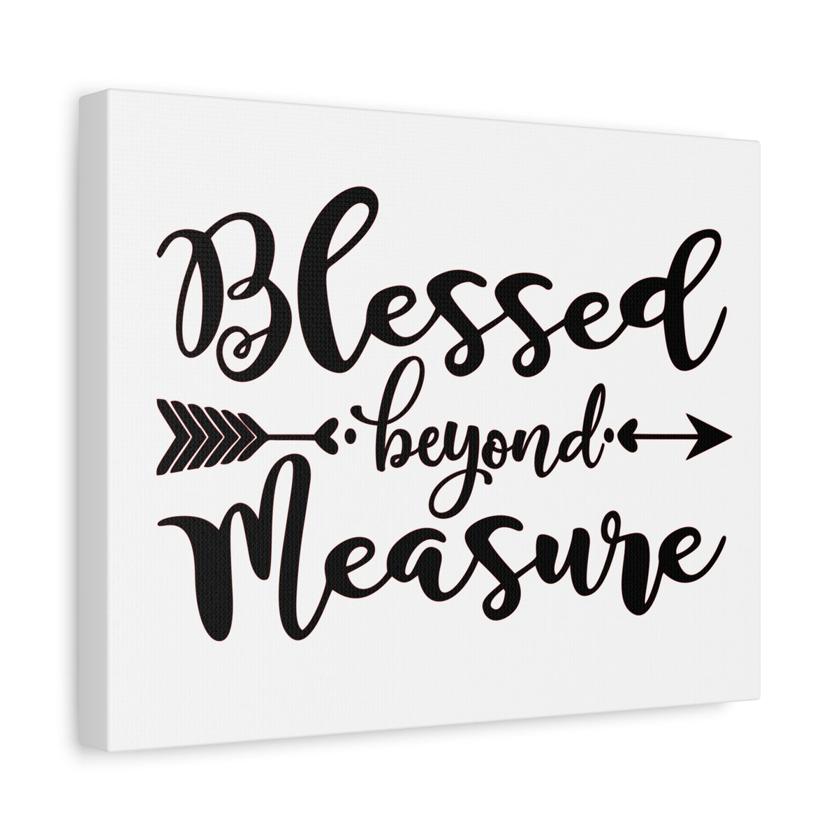 Scripture Canvas Blessed Beyond Measure Psalm 31:19 Christian Wall Art Print Ready to Hang-Express Your Love Gifts