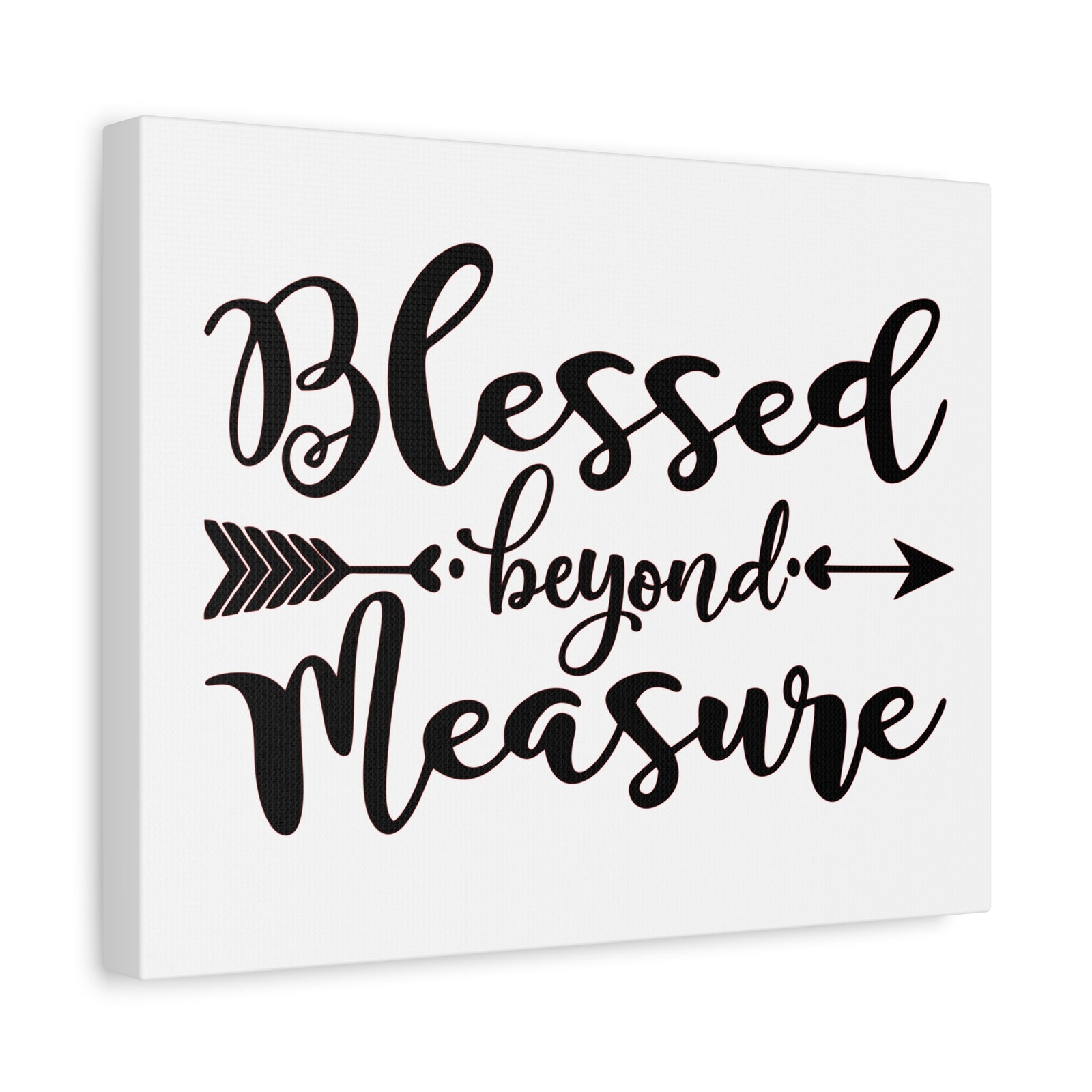 Scripture Canvas Blessed Beyond Measure Psalm 31:19 Christian Wall Art Print Ready to Hang-Express Your Love Gifts