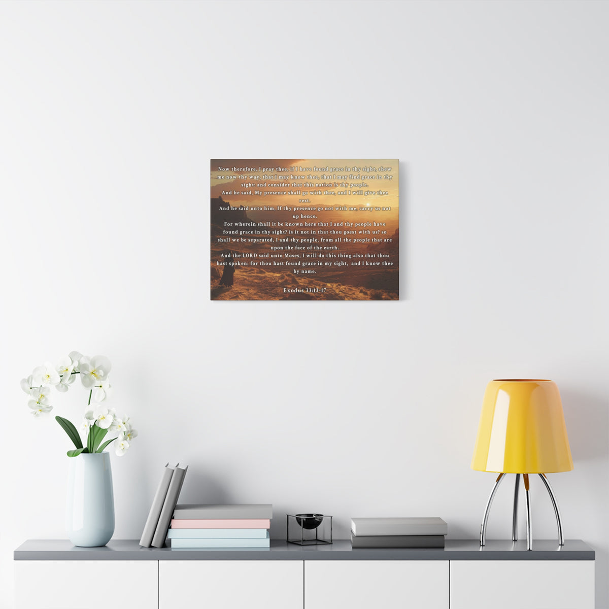 Scripture Walls Exodus 33:13-17 KJV Christian Wall Art Print Ready to Hang Unframed-Express Your Love Gifts