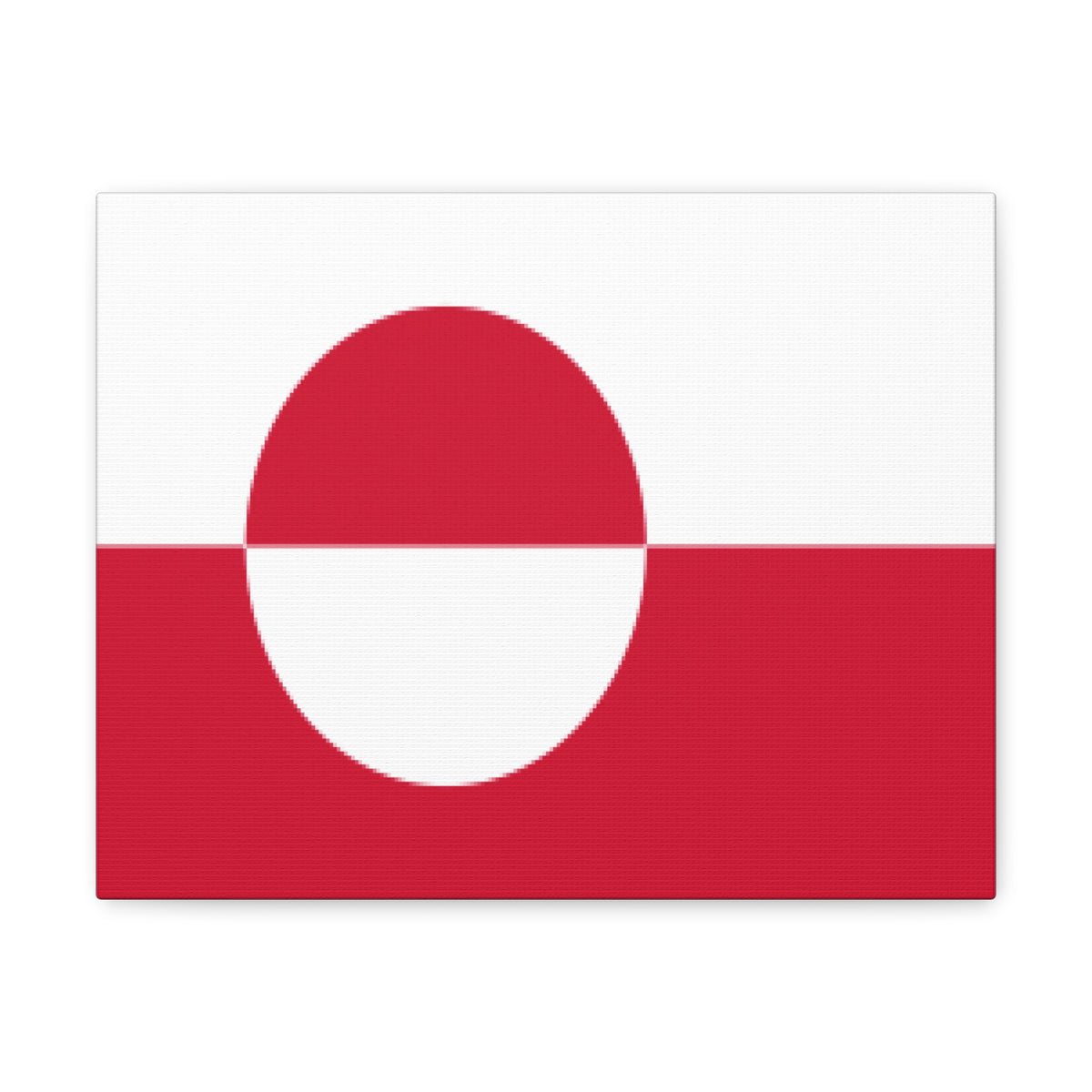 Greenland Country Flag Canvas Vibrant Wall Art Unframed Home Decor-Express Your Love Gifts