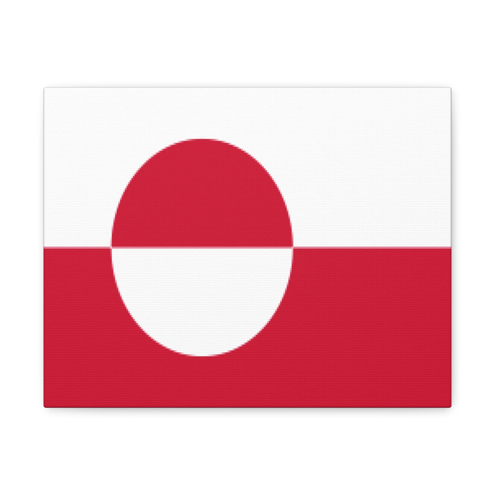 Greenland Country Flag Canvas Vibrant Wall Art Unframed Home Decor-Express Your Love Gifts