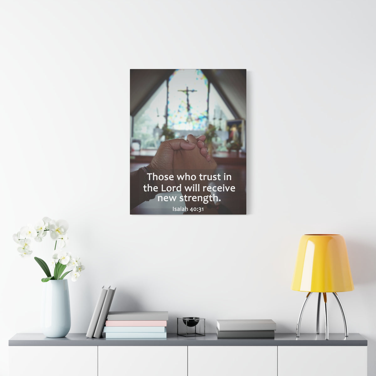 Scripture Walls Trust In The Lord Isaiah 40:31 Bible Verse Canvas Christian Wall Art Ready to Hang-Express Your Love Gifts