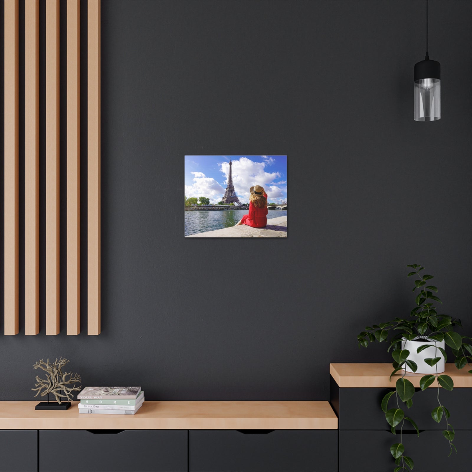 Eiffel Tower Sunrise Seine River Paris Skyline Canvas Artwork High-Quality Breathtaking Stunning Cityscape for Home Decor Ready to Hang-Express Your Love Gifts