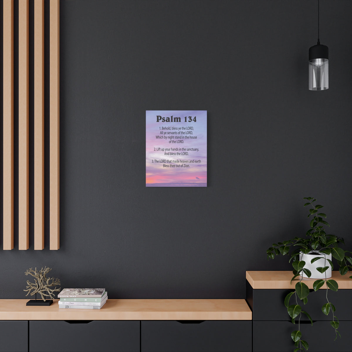 Scripture Walls House of The Lord Psalm 134:3 Bible Verse Canvas Christian Wall Art Ready to Hang-Express Your Love Gifts