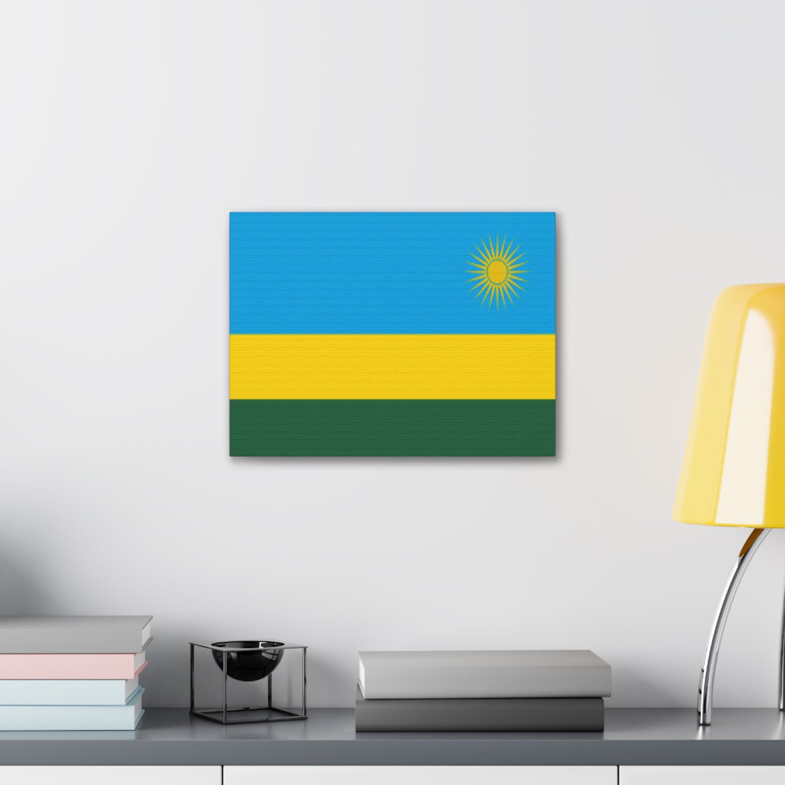 Rwanda Country Flag Canvas Vibrant Wall Art Unframed Home Decor-Express Your Love Gifts