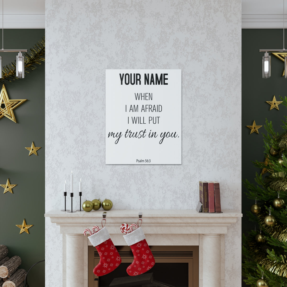 Personalized Psalm 56:3 I Will Put My Trust in You-Express Your Love Gifts