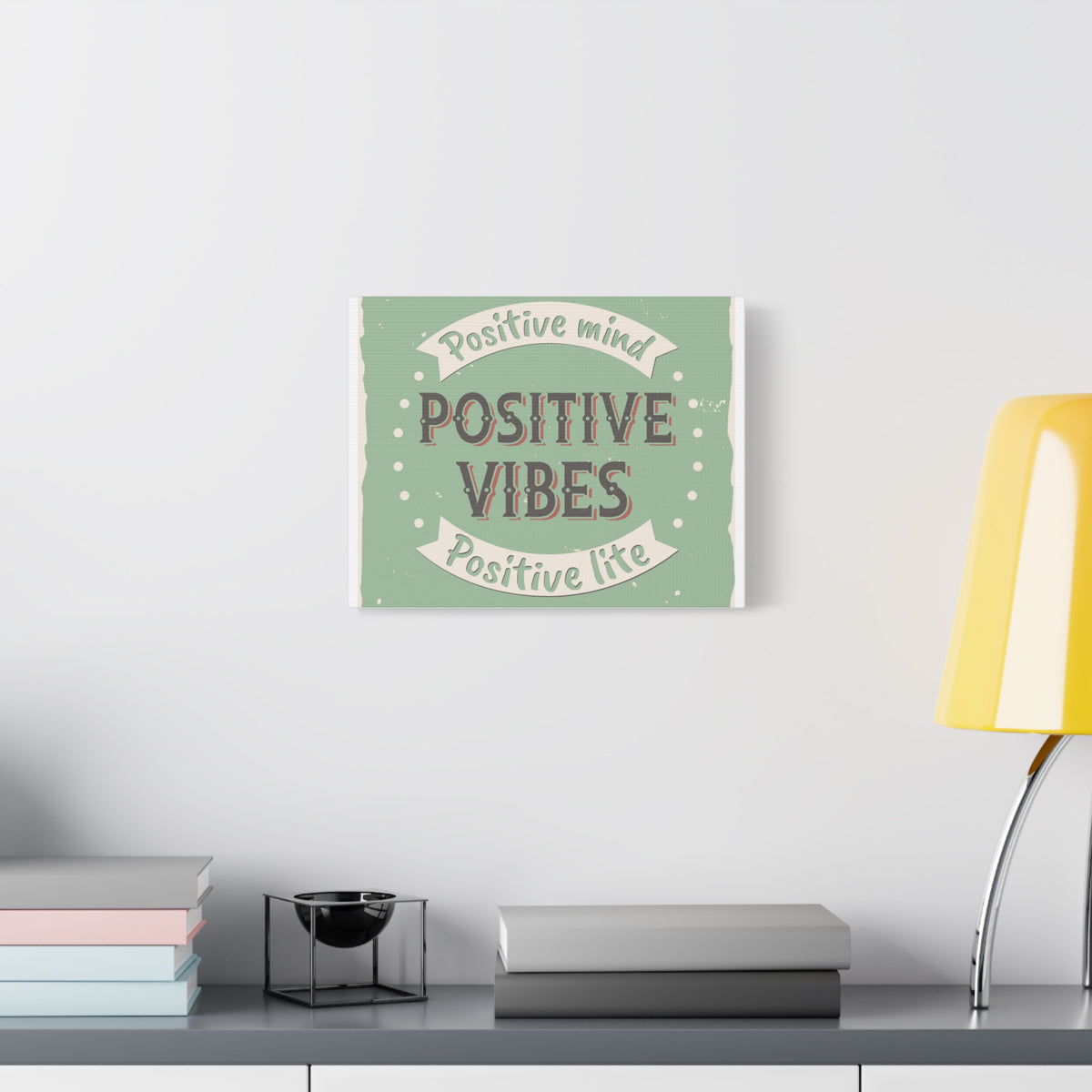 Inspirational Quote Canvas Positive Vibes Wall Art Motivational Motto Inspiring Prints Artwork Decor Ready to Hang-Express Your Love Gifts
