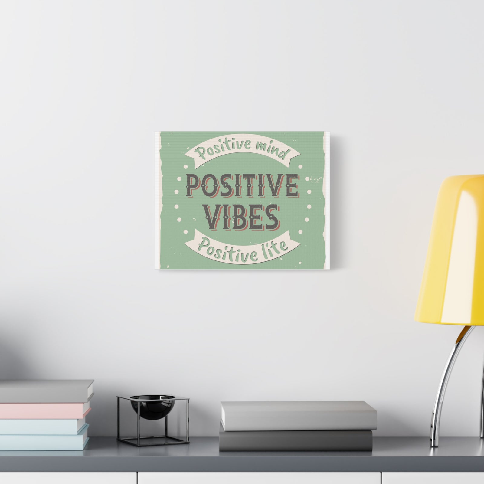 Inspirational Quote Canvas Positive Vibes Wall Art Motivational Motto Inspiring Prints Artwork Decor Ready to Hang-Express Your Love Gifts