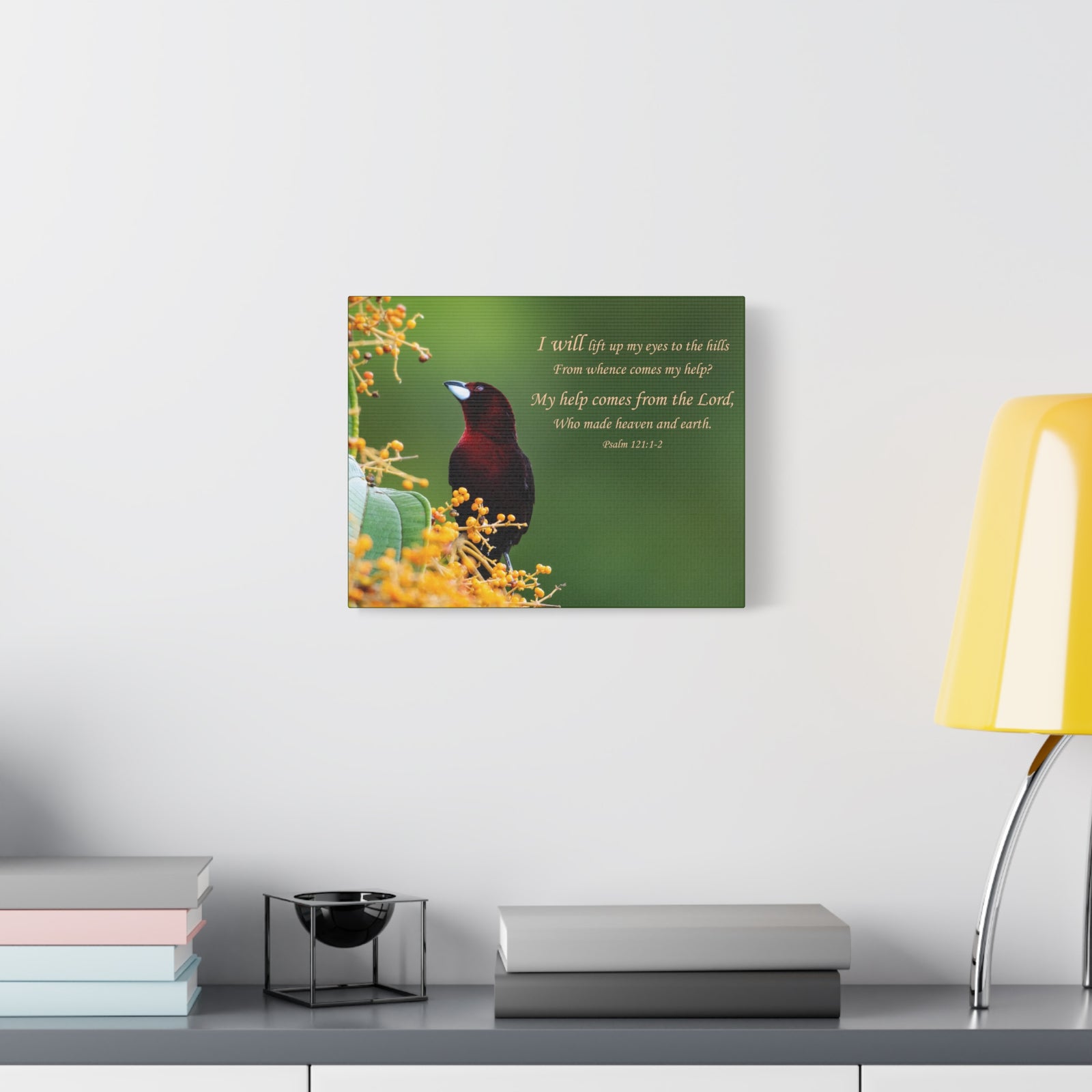 Scripture Canvas Comes From The Lord Psalm 121:1-2 Christian Wall Art Bible Verse Print Ready to Hang-Express Your Love Gifts