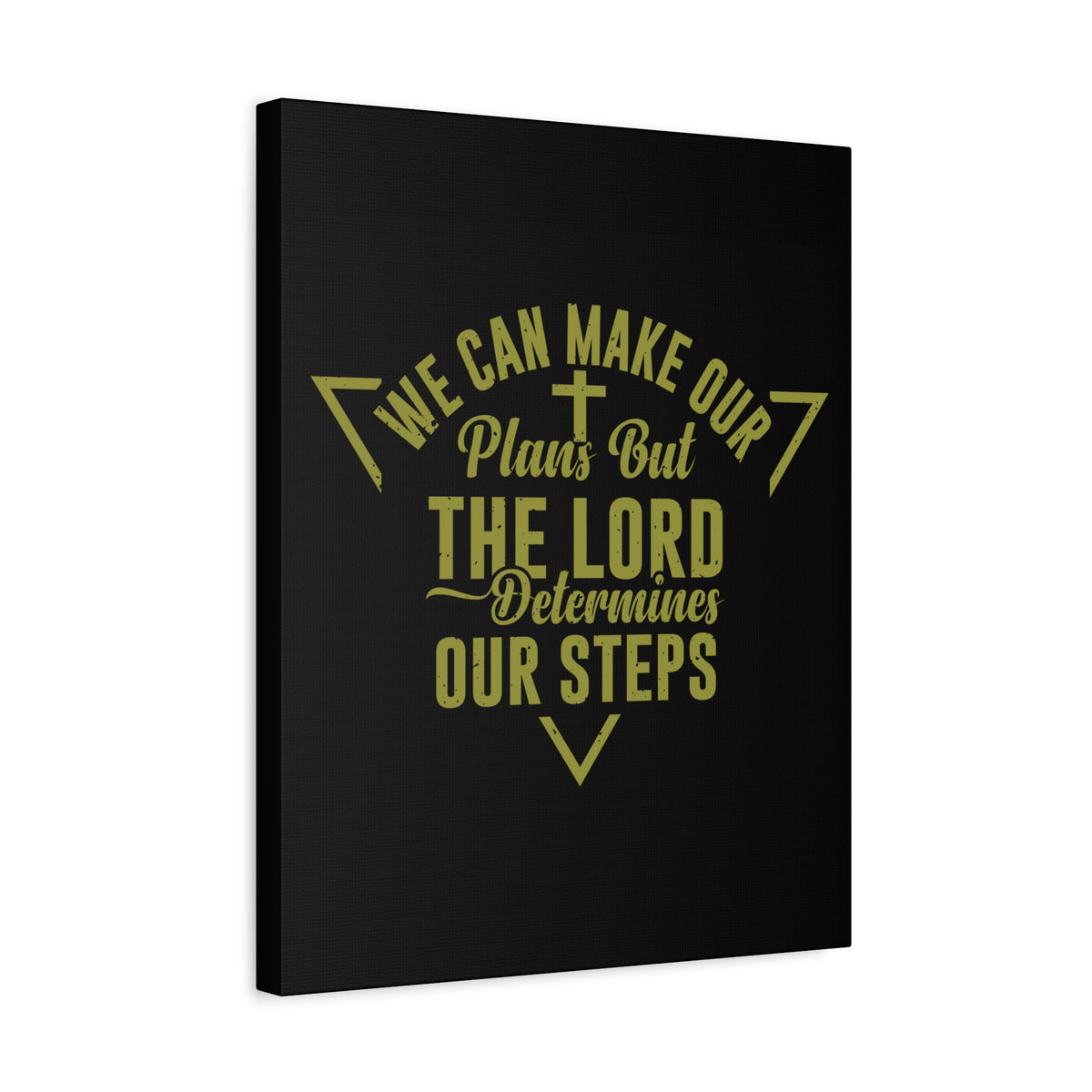 Scripture Canvas The Lord Determines Psalm 119:105 Christian Wall Art Bible Verse Print Ready to Hang-Express Your Love Gifts