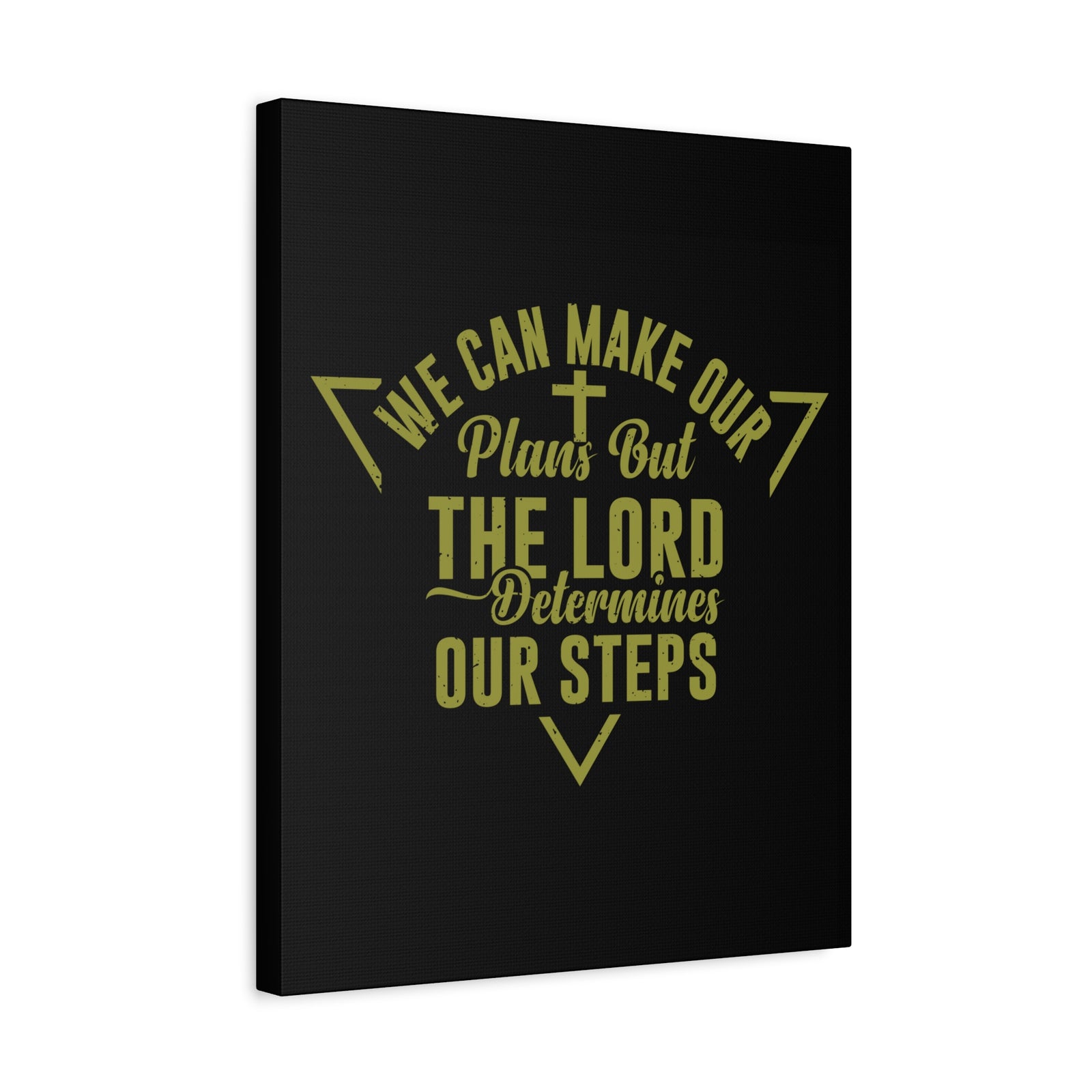 Scripture Canvas The Lord Determines Psalm 119:105 Christian Wall Art Bible Verse Print Ready to Hang-Express Your Love Gifts