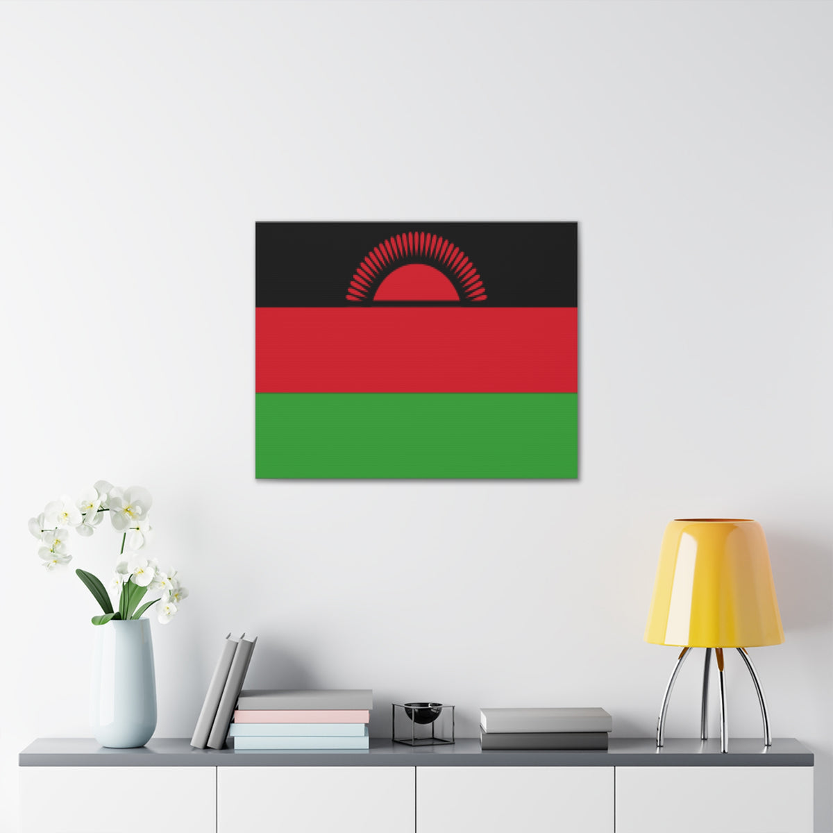 Malawi Country Flag Canvas Vibrant Wall Art Unframed Home Decor-Express Your Love Gifts