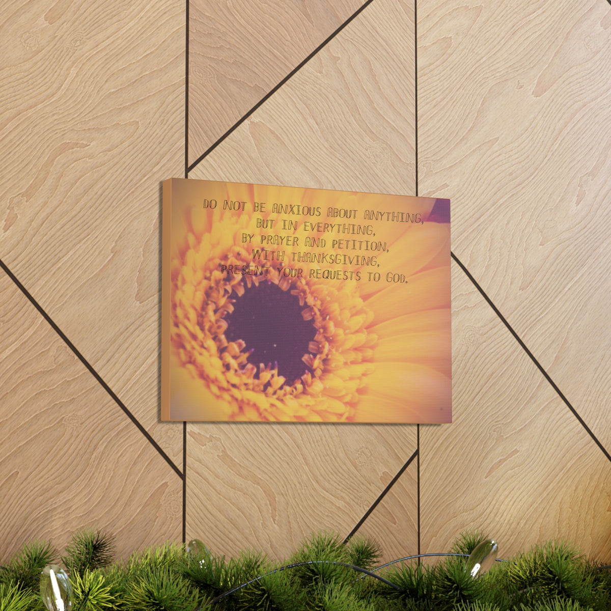 Scripture Canvas Requests To God Philippians 4:6 Christian Wall Art Bible Verse Print Ready to Hang-Express Your Love Gifts