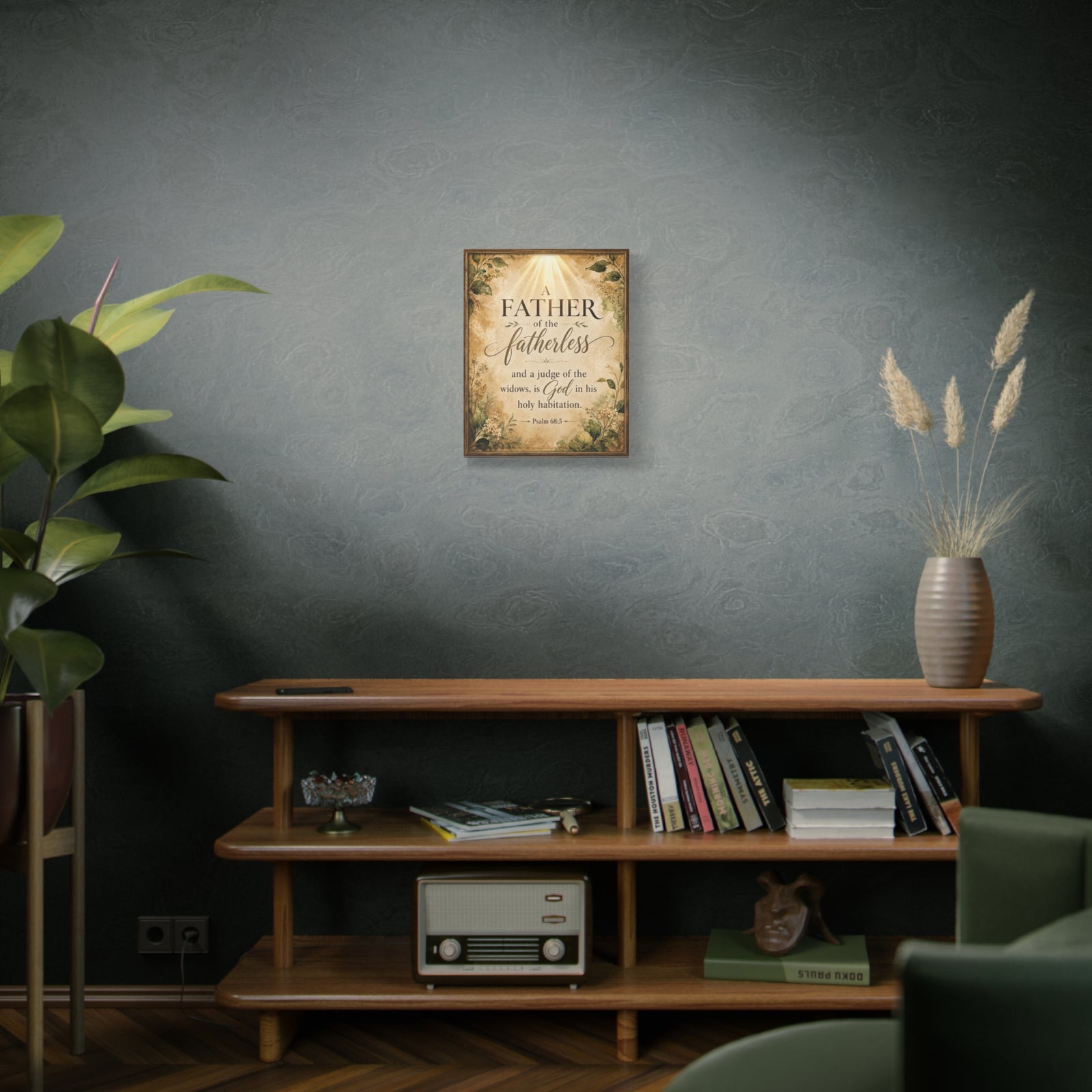 Scripture Walls Psalm 68:5 Dark Widows Advocate Christian Wall Art Print Ready to Hang Unframed-Express Your Love Gifts