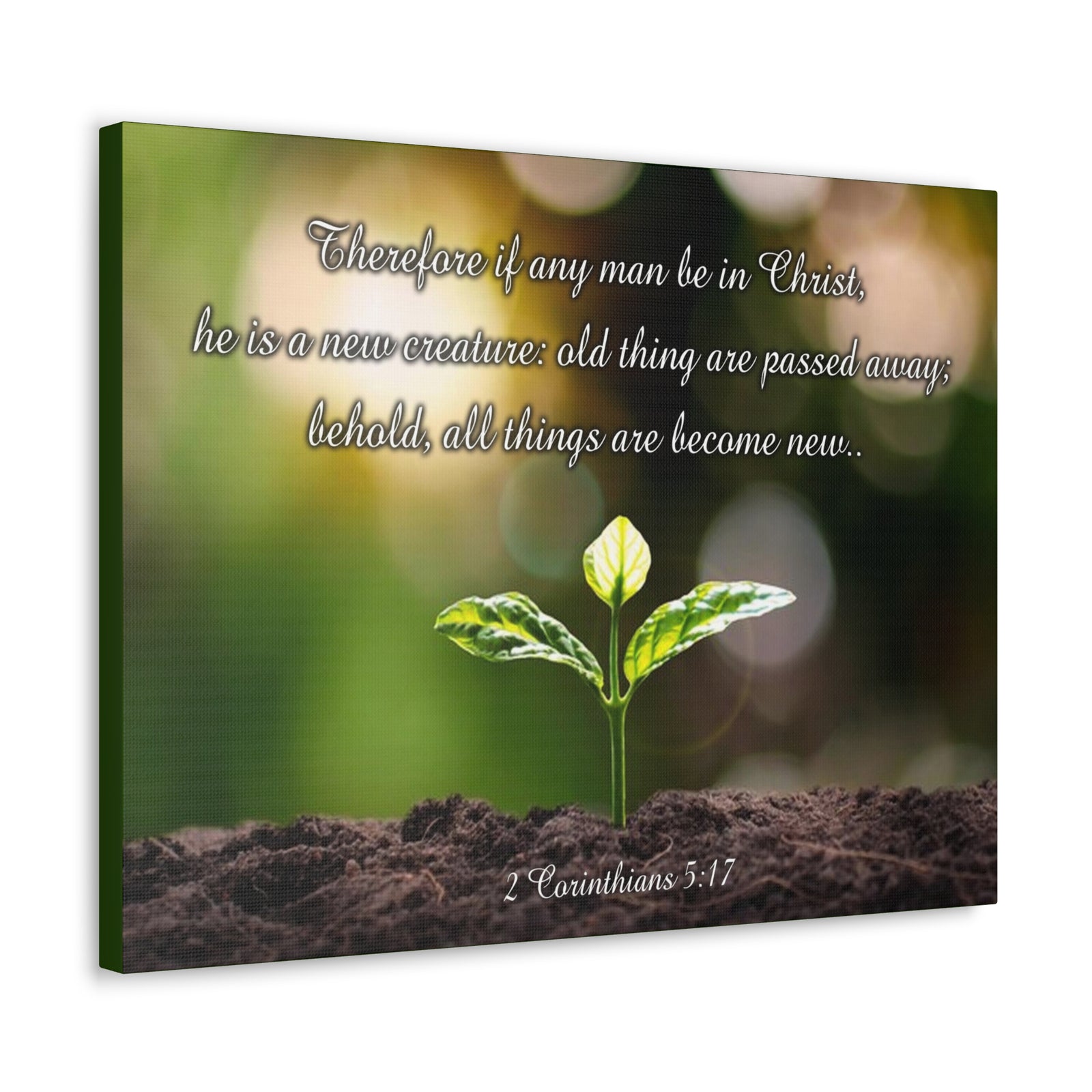 Scripture Walls Men Be in Christ 2 Corinthians 5:17 Christian Wall Art Print Ready to Hang Unframed-Express Your Love Gifts