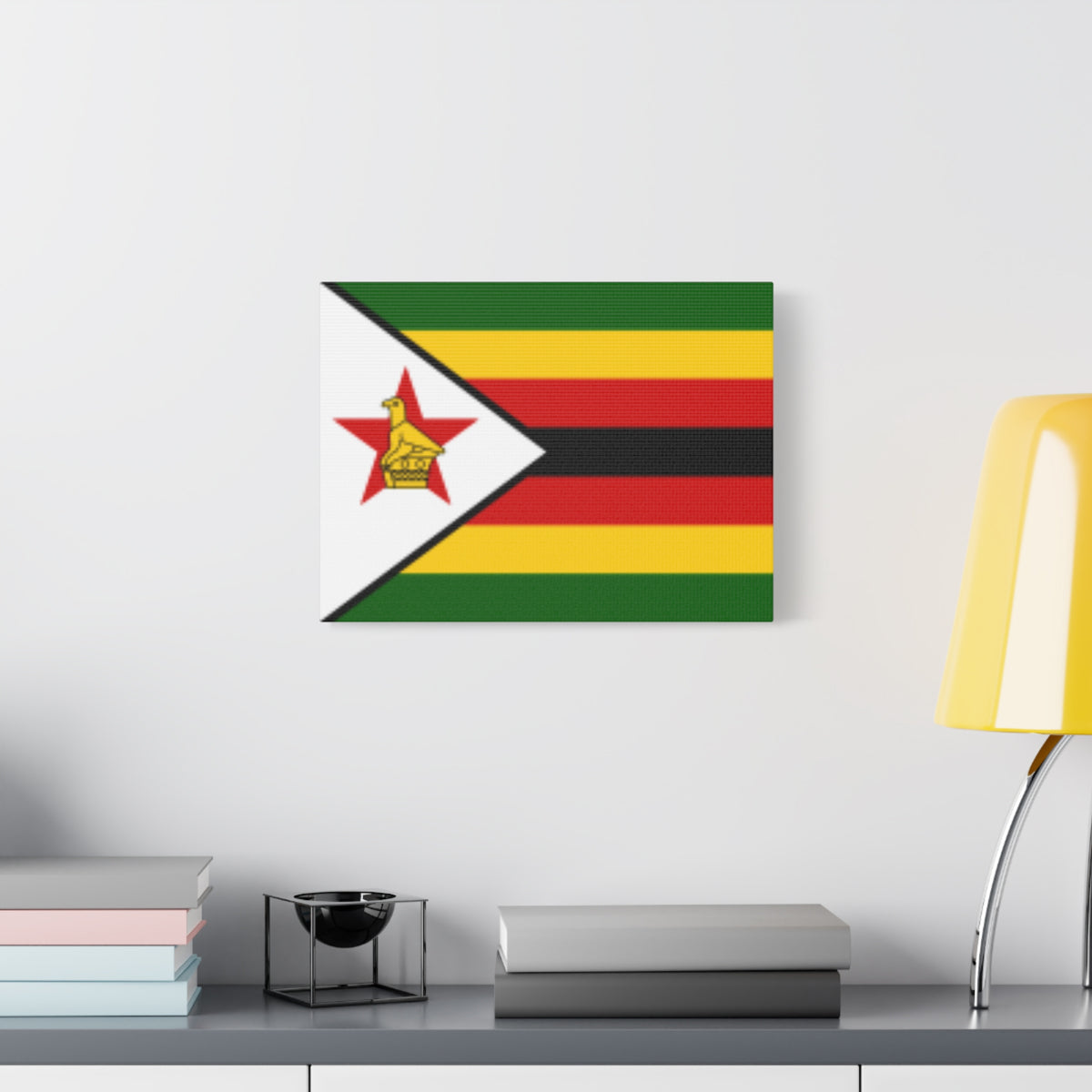 Zimbabwe Country Flag Canvas Vibrant Wall Art Unframed Home Decor-Express Your Love Gifts
