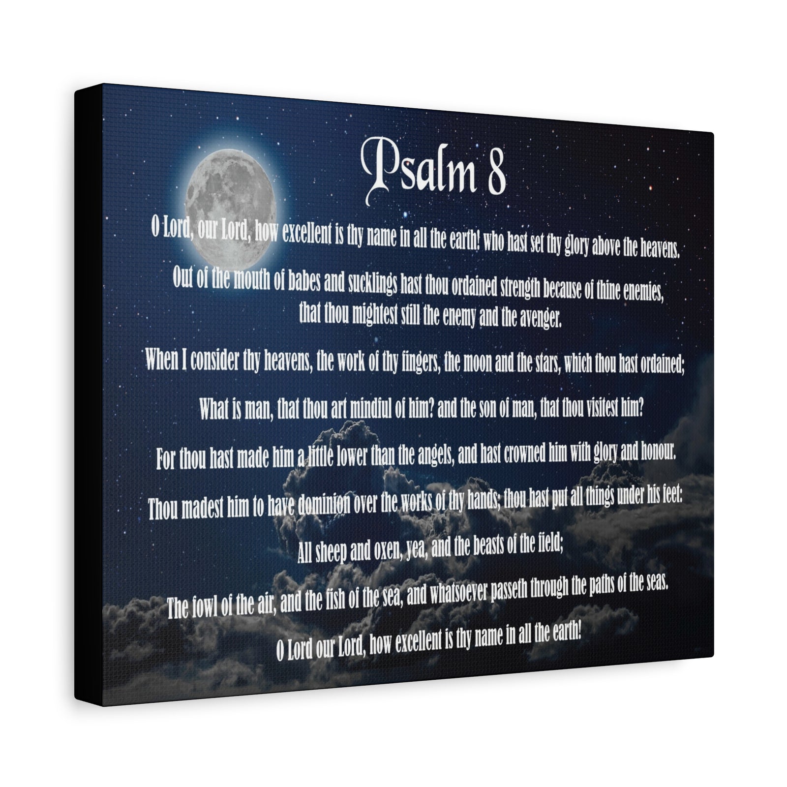 Scripture Walls Surrounded By Your Glory Psalm 8:1 Christian Wall Art Bible Verse Print Ready to Hang-Express Your Love Gifts