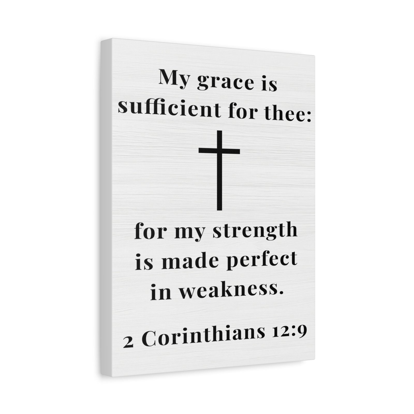 Scripture Walls 2 Corinthians 12:9 My Grace is Sufficient Bible Verse Canvas Christian Wall Art Ready to Hang Unframed-Express Your Love Gifts