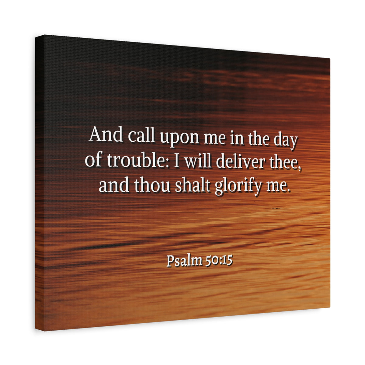 Scripture Walls Call On Me Psalm 50:15 Bible Verse Canvas Christian Wall Art Ready to Hang-Express Your Love Gifts
