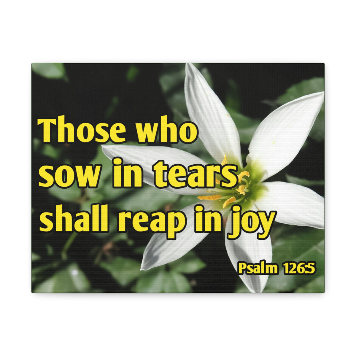 Scripture Walls Shall Reap In Joy Psalm 126:5 Bible Verse Canvas Christian Wall Art Ready to Hang-Express Your Love Gifts