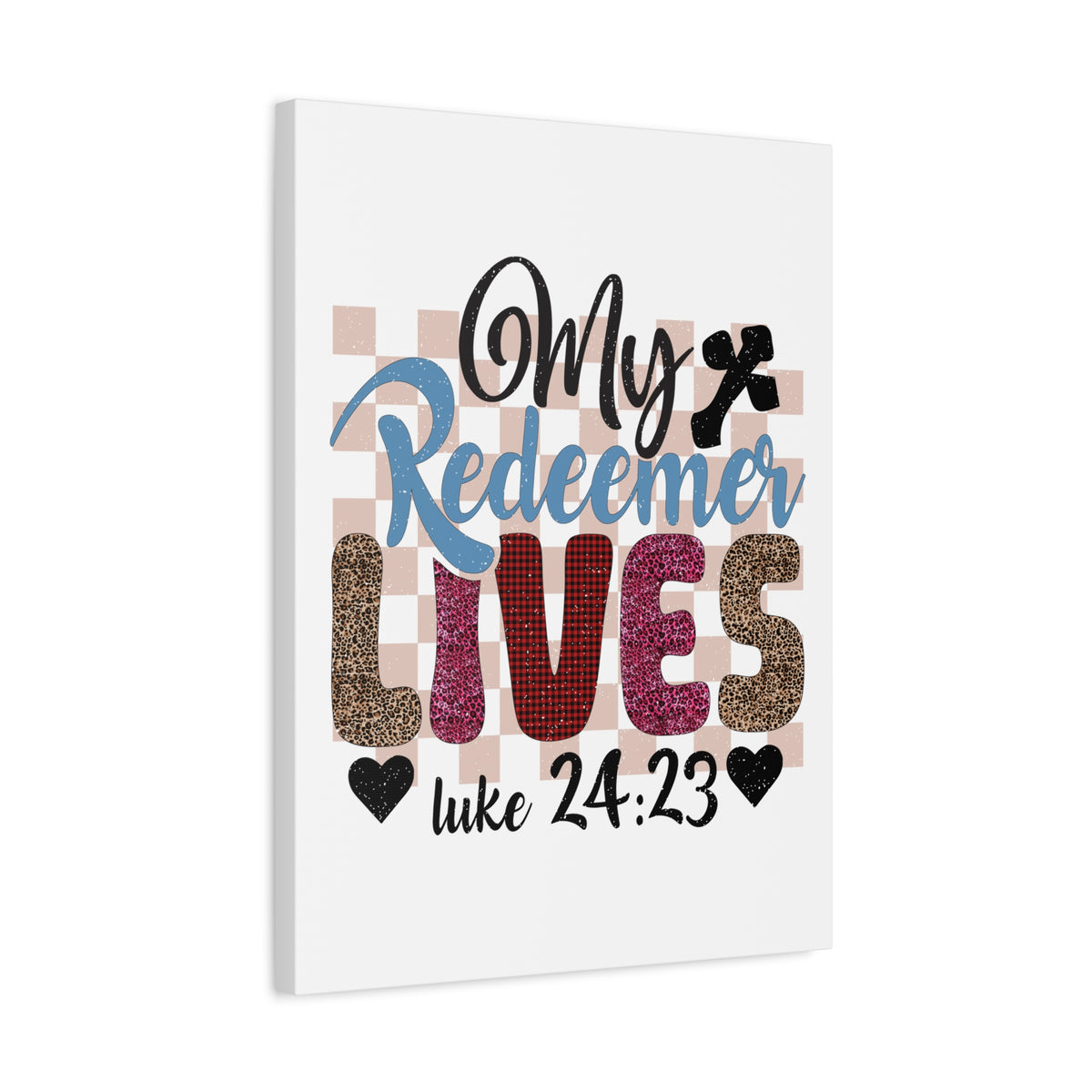 Scripture Walls Luke 24:23 My Redeemer Lives Bible Verse Canvas Christian Wall Art Ready to Hang Unframed-Express Your Love Gifts