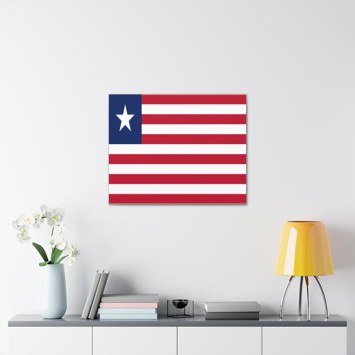 Liberia Country Flag Canvas Vibrant Wall Art Unframed Home Decor-Express Your Love Gifts