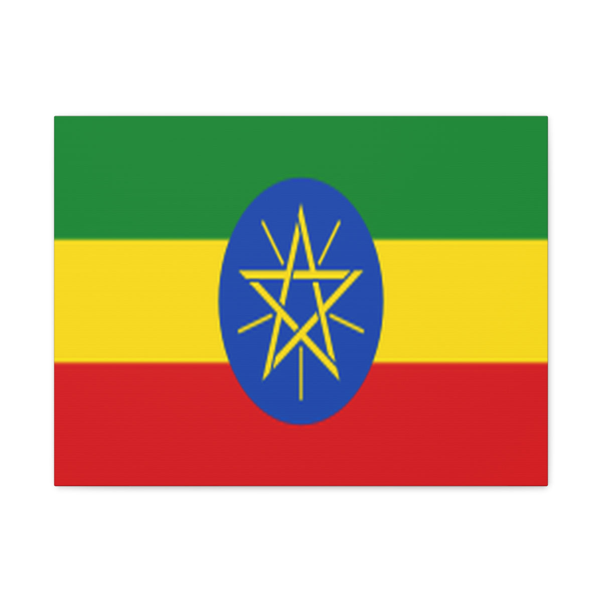 Ethiopia Country Flag Canvas Vibrant Wall Art Unframed Home Decor-Express Your Love Gifts
