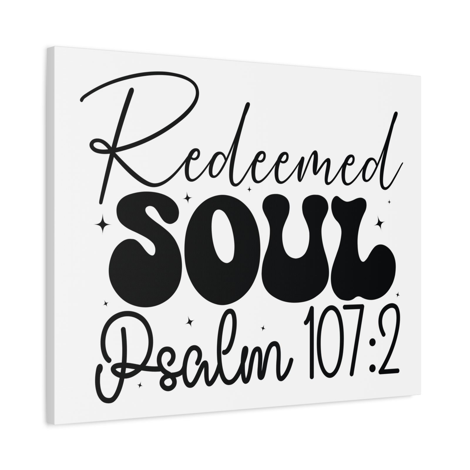 Scripture Walls Psalm 107:2 I am a Redeemed Soul Bible Verse Canvas Christian Wall Art Ready to Hang Unframed-Express Your Love Gifts