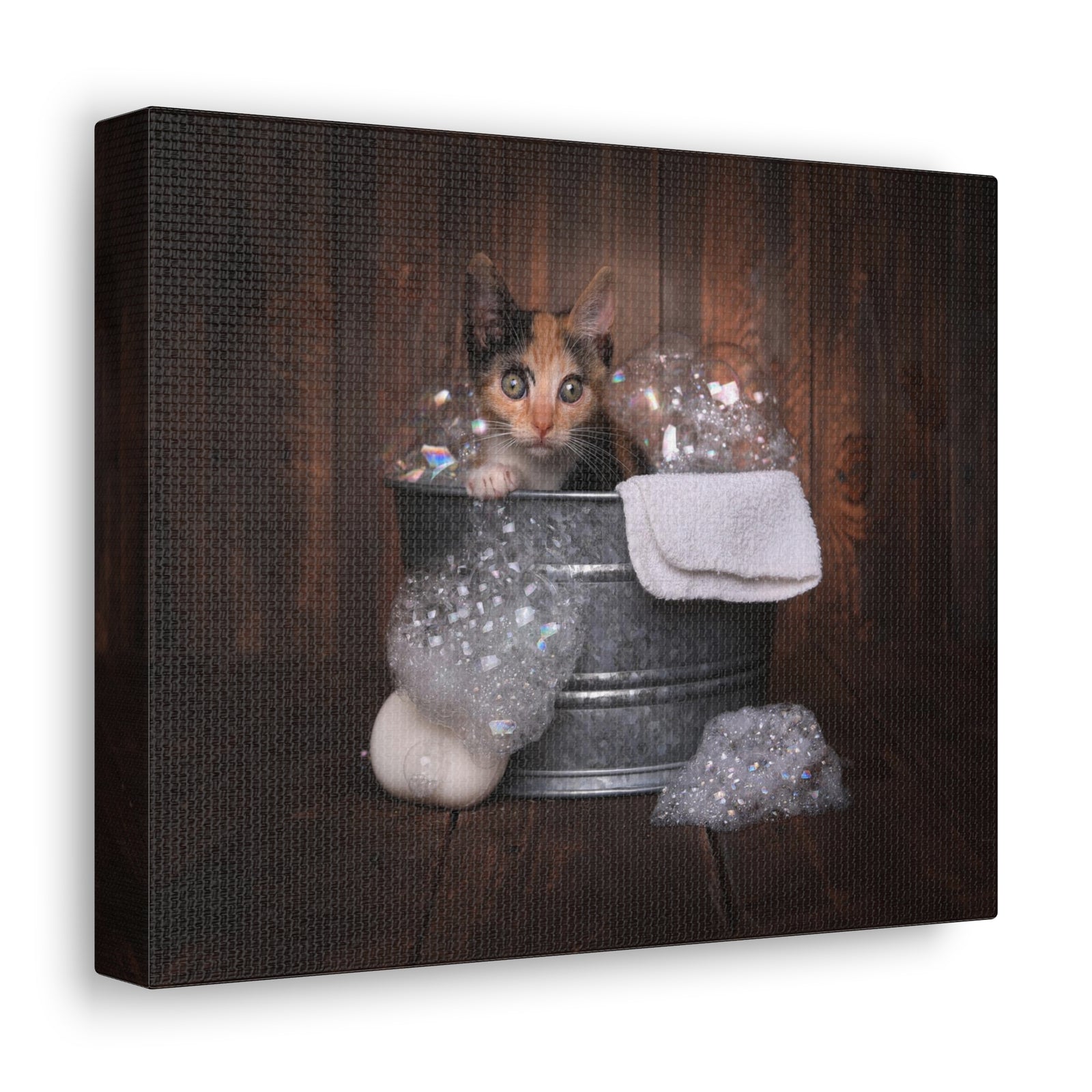 Cute Calico Bathee Canvas Wall Art for Home Decor Ready-to-Hang-Express Your Love Gifts