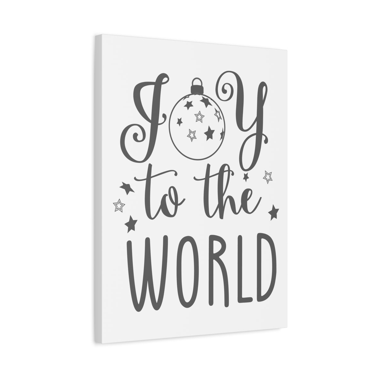 Scripture Canvas Joy To The World Psalm 98:4 Christian Wall Art Bible Verse Print Ready to Hang-Express Your Love Gifts