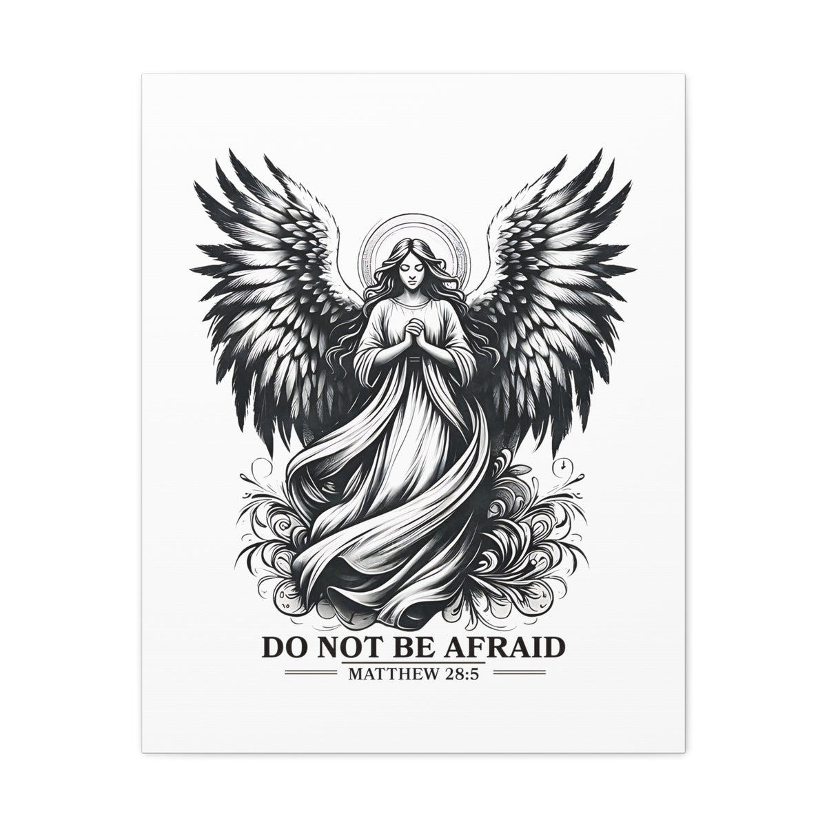 Scripture Walls Matthew 28:5 Do Not Be Afraid Bible Verse Canvas Christian Wall Art Ready to Hang Unframed-Express Your Love Gifts