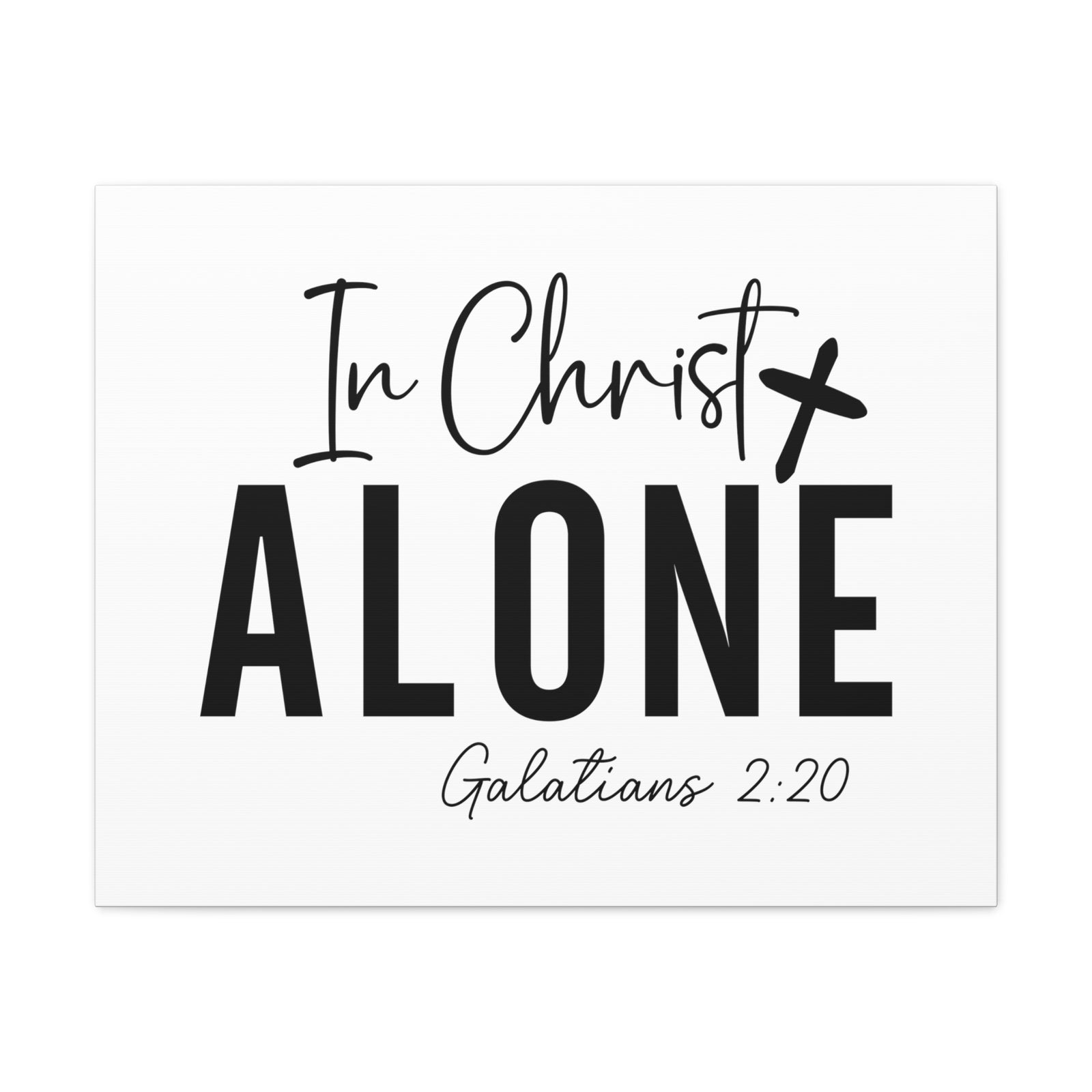 Scripture Walls Galatians 2:20 In Christ Alone Bible Verse Canvas Christian Wall Art Ready to Hang Unframed-Express Your Love Gifts