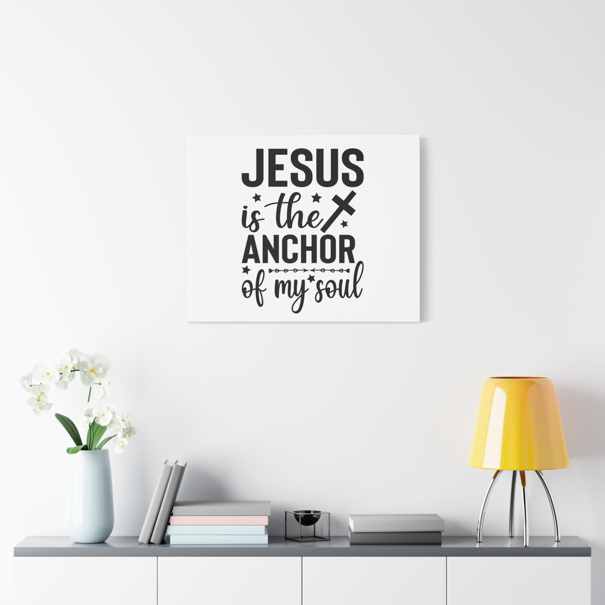 Scripture Canvas Anchor Of My Soul Psalm 62:5 Christian Wall Art Bible Verse Print Ready to Hang-Express Your Love Gifts