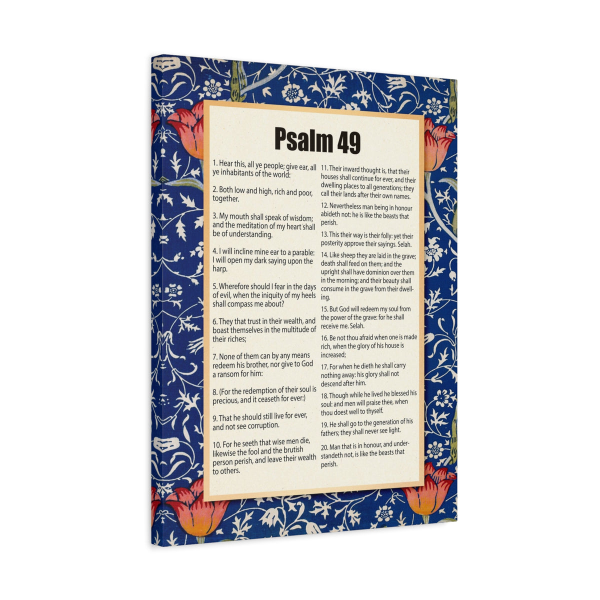 Scripture Walls Riches Will Not Last Psalm 49:17 Christian Wall Art Bible Verse Print Ready to Hang-Express Your Love Gifts