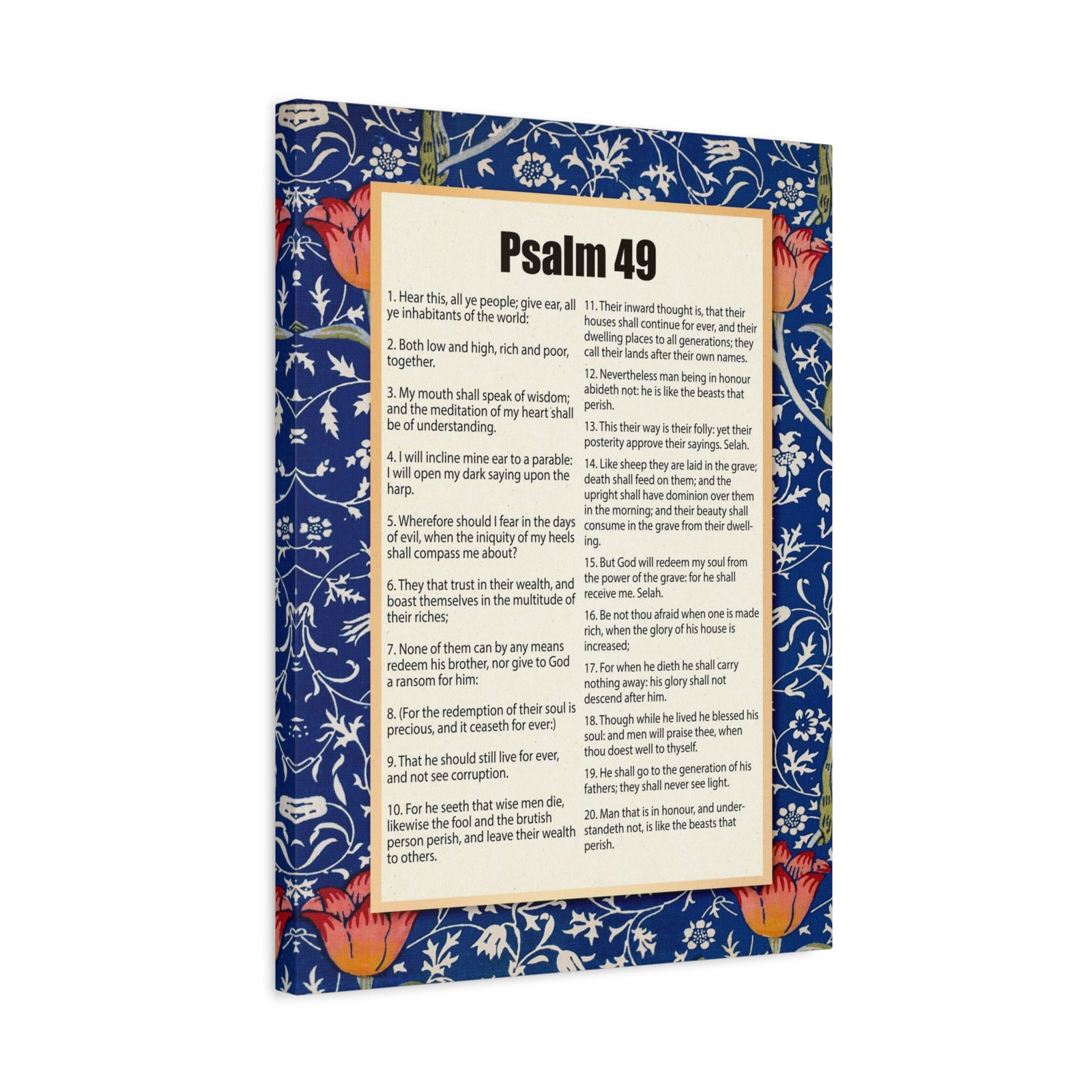 Scripture Walls Riches Will Not Last Psalm 49:17 Christian Wall Art Bible Verse Print Ready to Hang-Express Your Love Gifts