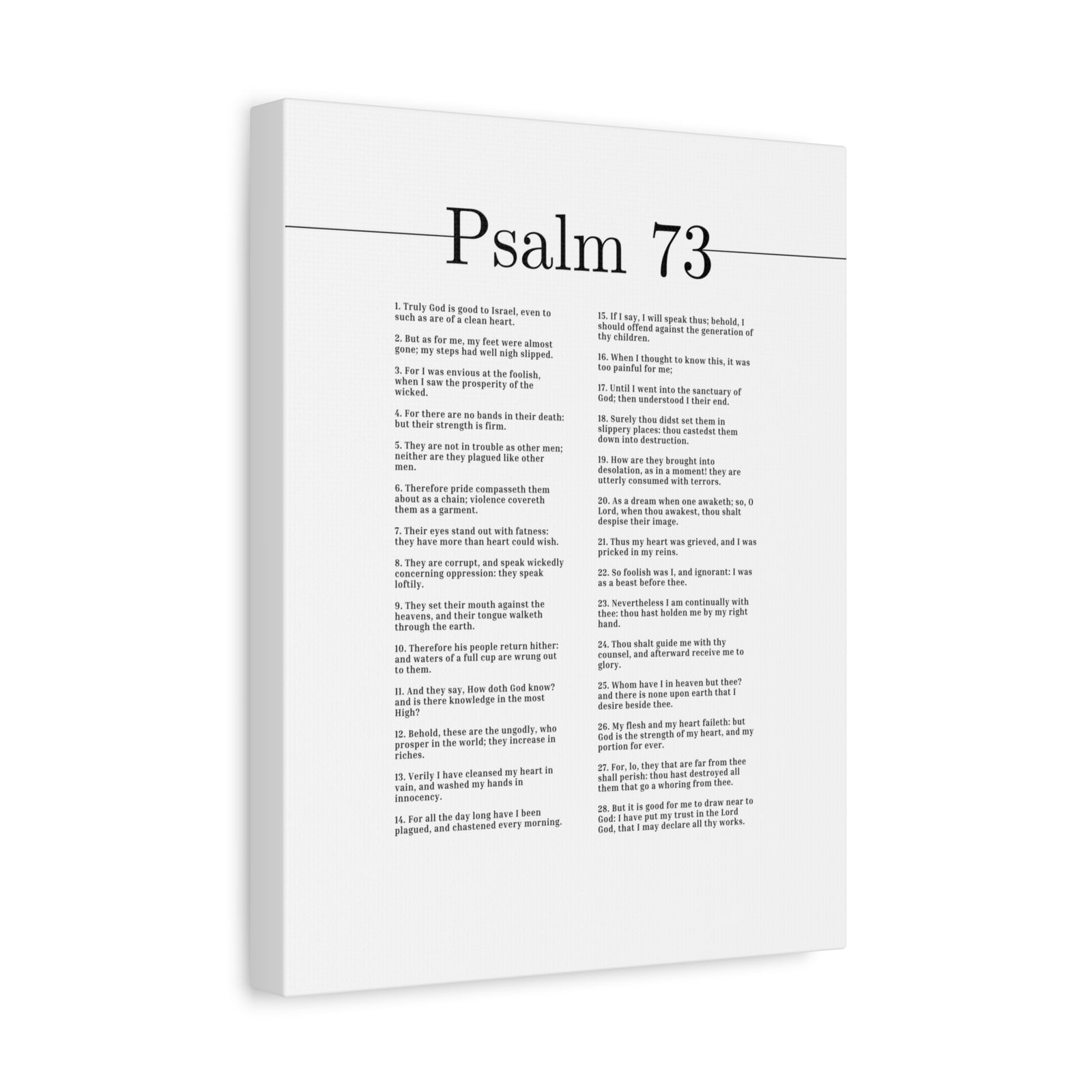 Scripture Canvas Truly God Is Good Psalm 73 Christian Wall Art Bible Verse Print Ready to Hang-Express Your Love Gifts