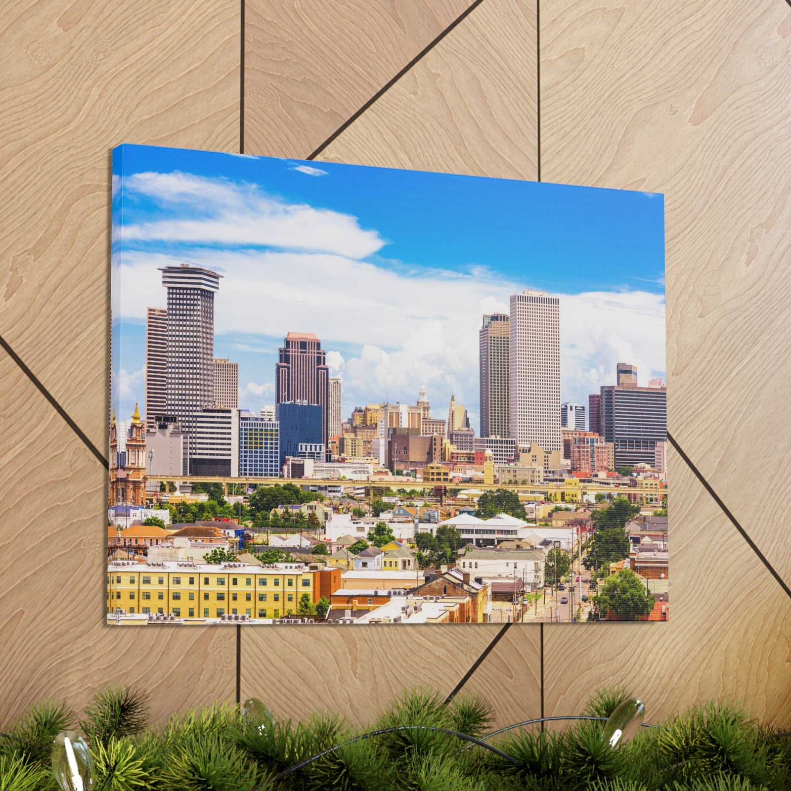 New Orleans Daytime Skyline Canvas Artwork High-Quality Breathtaking Stunning Cityscape for Home Decor Ready to Hang-Express Your Love Gifts