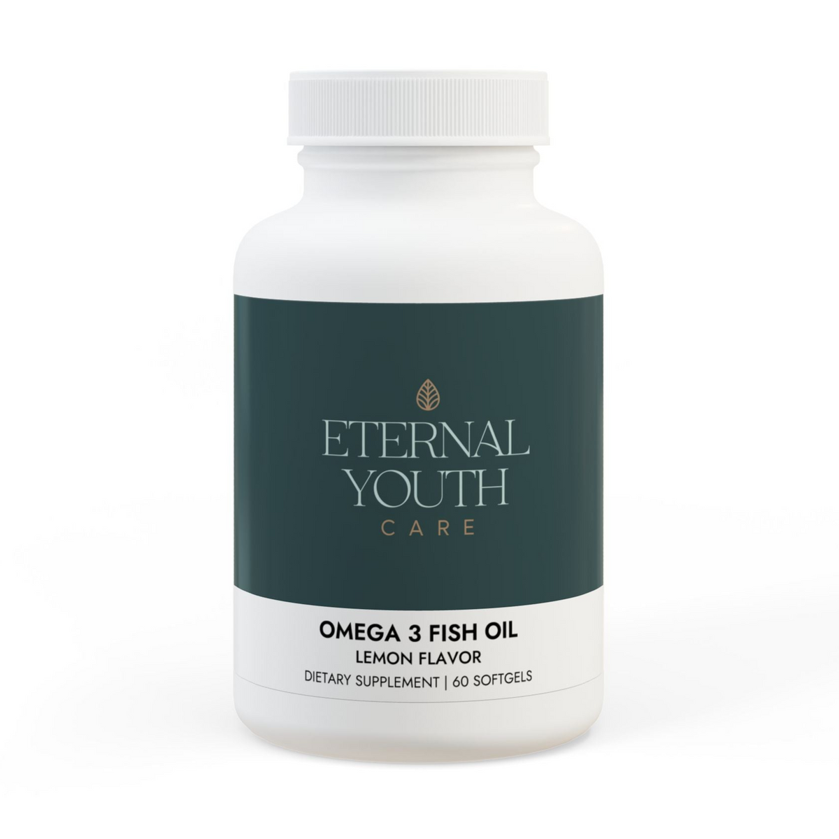 Eternal Youth Omega-3 Fish Oil Supplement – Heart Health &amp; Recovery Support Lemon Flavor (60 Softgels)-Express Your Love Gifts